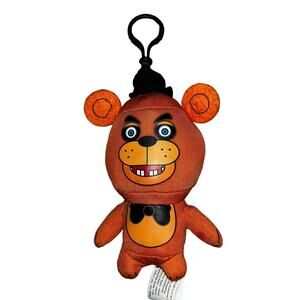 Five Nights At Freddy's Fazbear 5" Plush Collector Clip Keychain FNAF